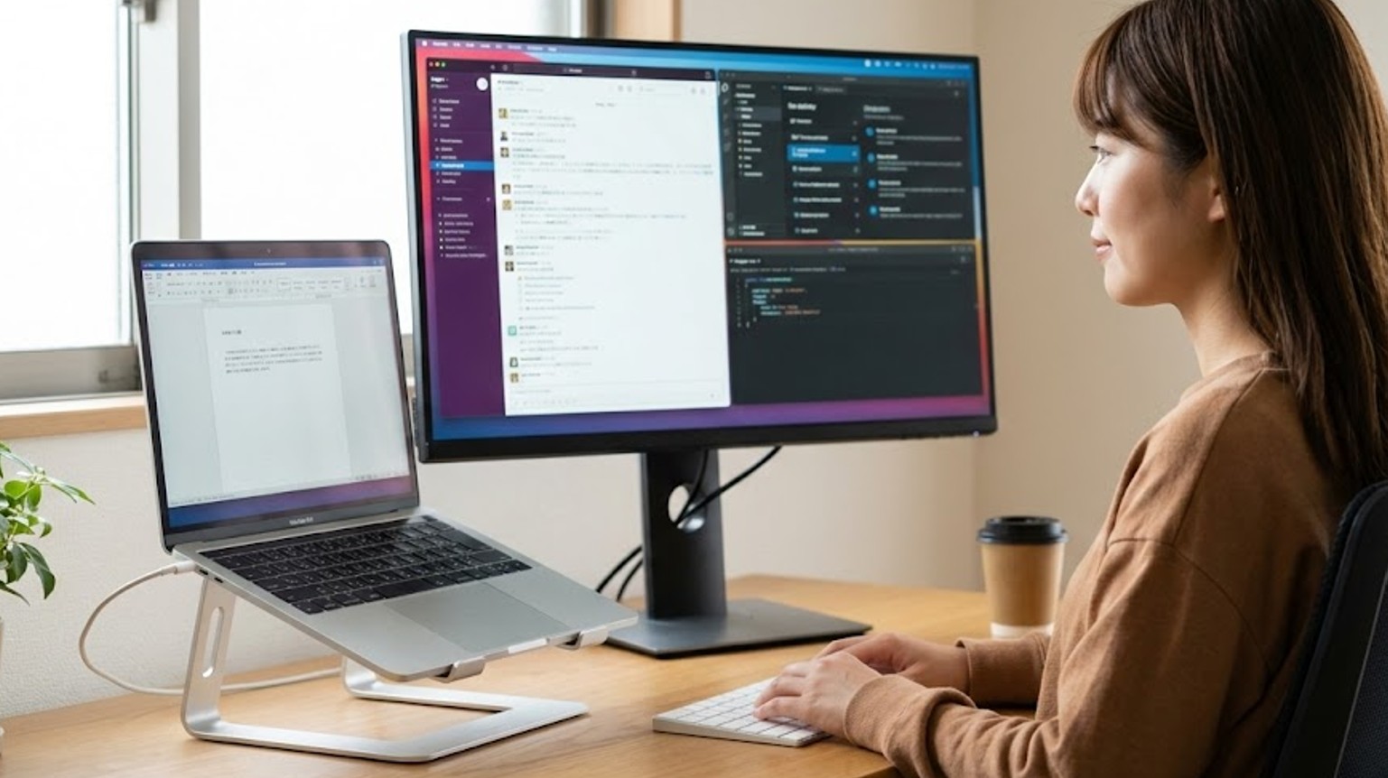 ノートPCスタンドで画面の高さを揃える重要性