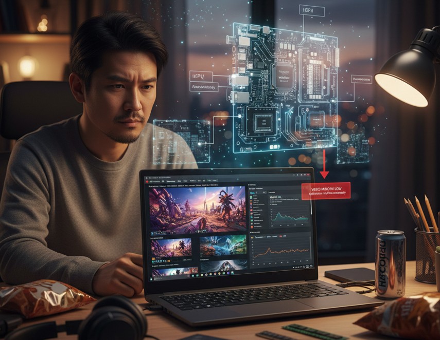 ノートPCのVRAMを増やす設定と増設！ゲームやAIを快適にする全手順