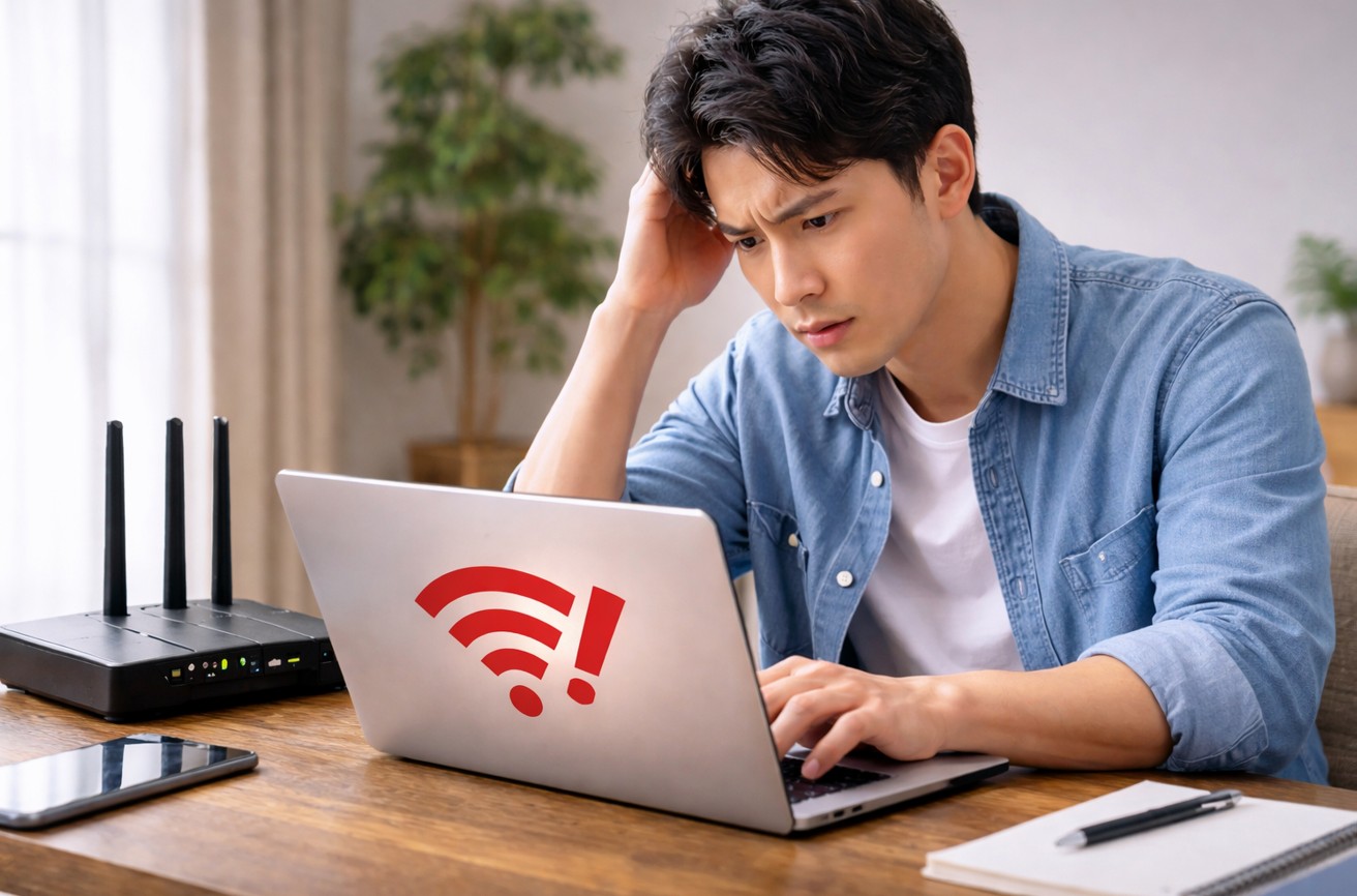 ノートPCのWi-Fiが繋がらない時の直し方！原因と解決策まとめ