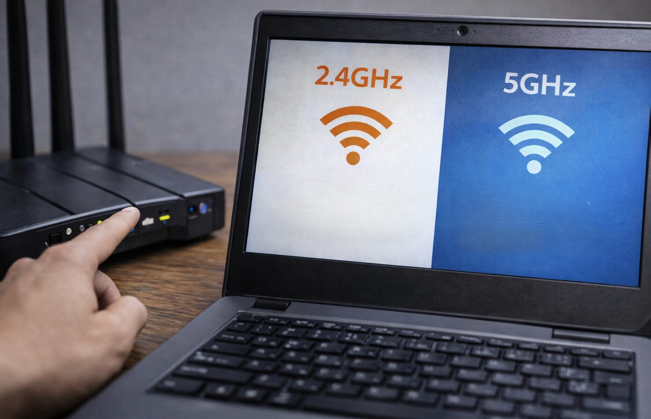 周波数帯の切り替えで自宅の電波干渉を解消する