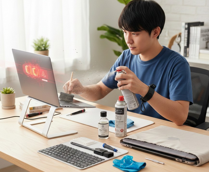 ノートPCのほこりを掃除して寿命を延ばす！正しい手順とおすすめ道具