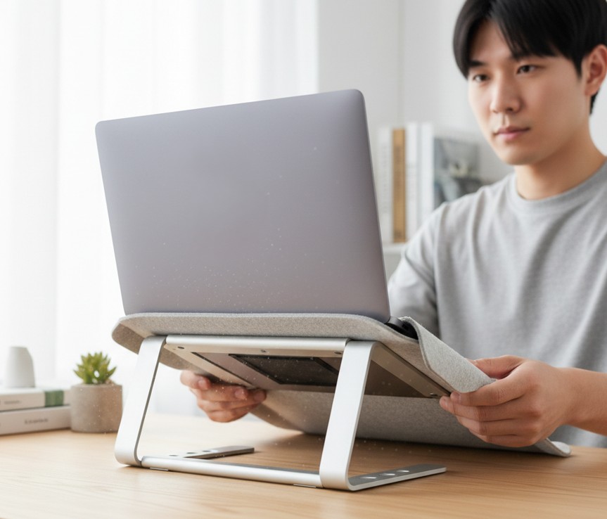 フィルターやスタンドを活用したほこり蓄積の予防策