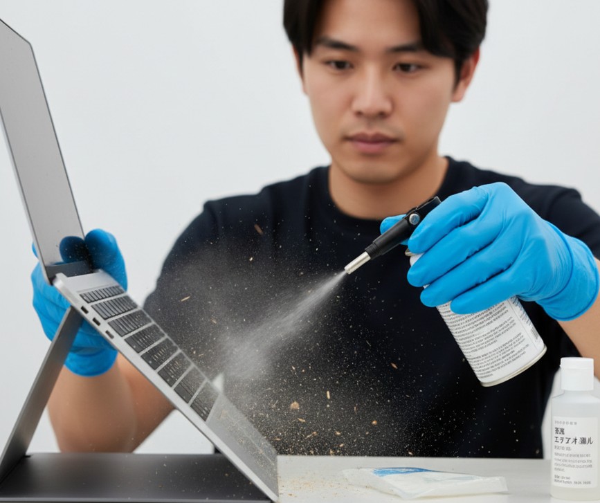 キーボードの隙間に入ったゴミや皮脂汚れを落とすコツ