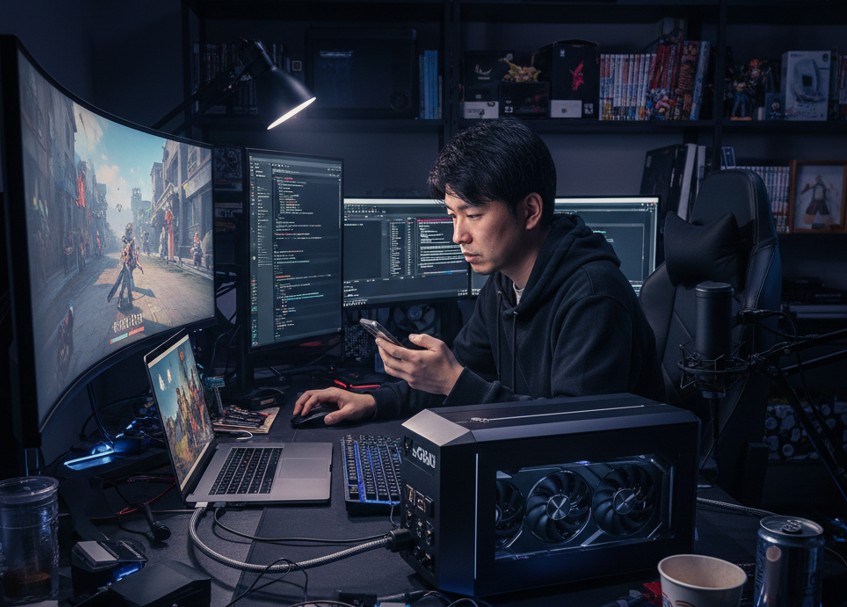 ノートPCのグラボを後付けで安い費用で実現!コスパ最強の強化術