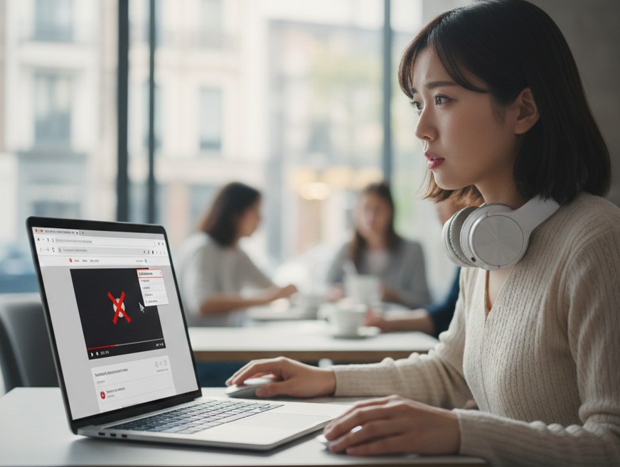 YouTubeの動画再生時だけ音が出ない時の対処法