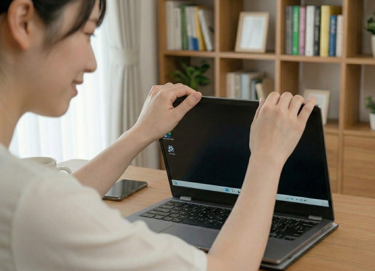 液晶やヒンジへの物理的ストレスを減らす予防策