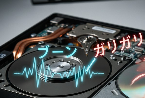 HDDの寿命や光学ドライブの回転による振動音