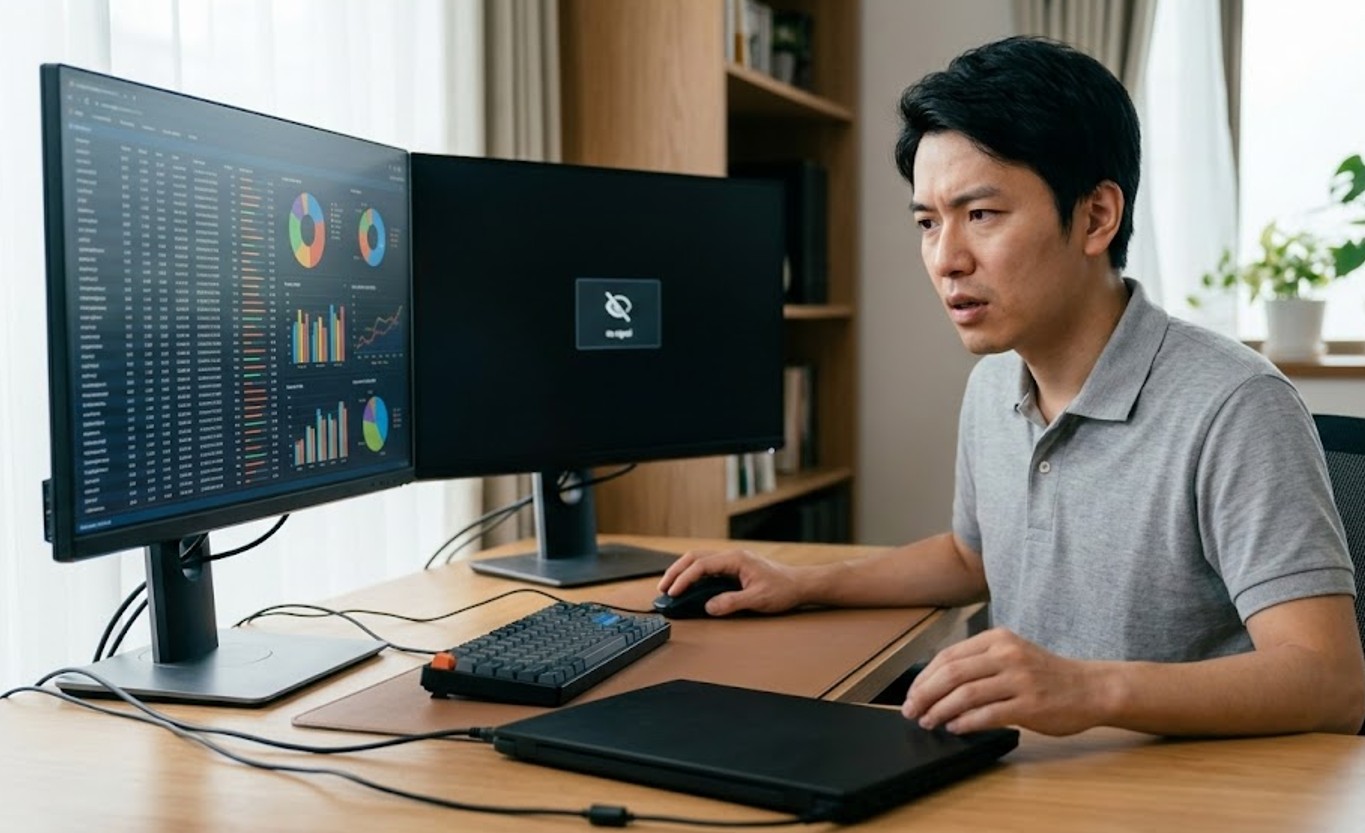 クラムシェルモードで外部モニターを使うコツ