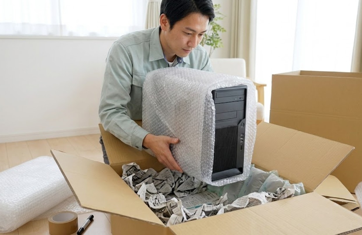 デスクトップPCの持ち運び方法！壊さないための梱包と運搬の全手順