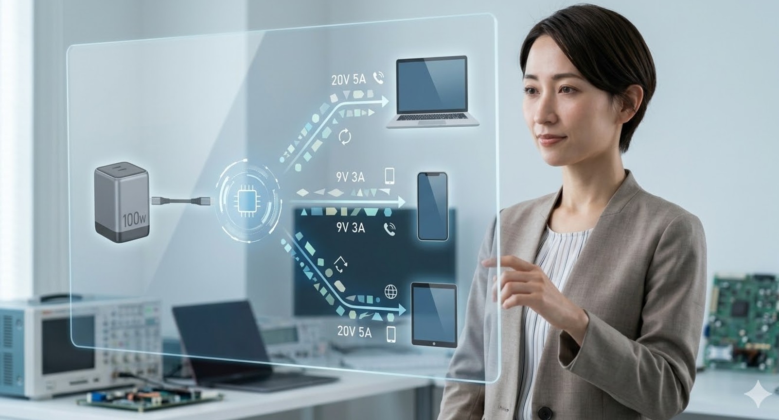 USB PD100Wの仕組み