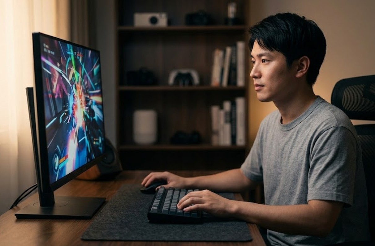 ゲーミングデスクは50〜60cm