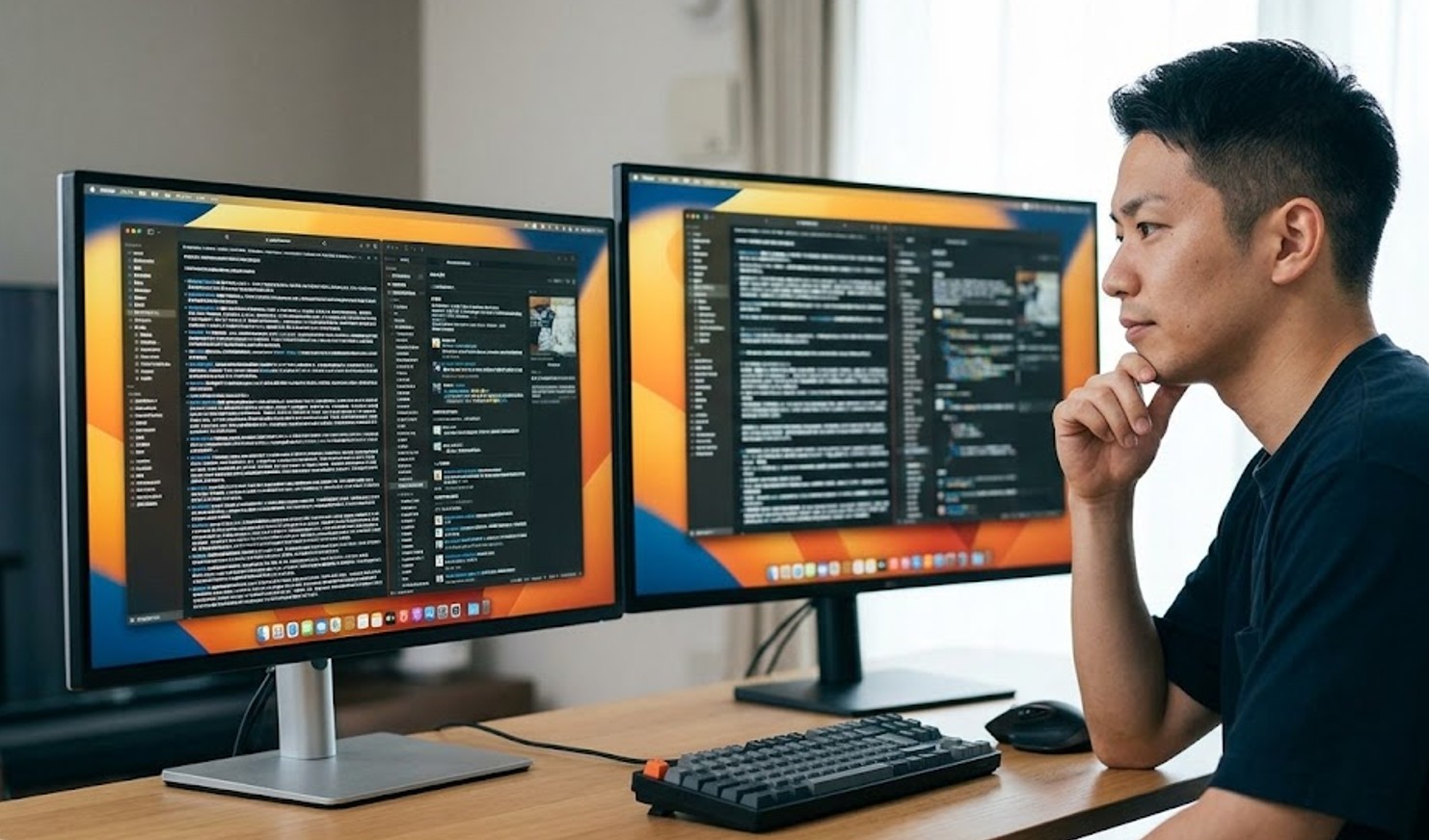 24インチと27インチのサイズ差と視覚的な違い