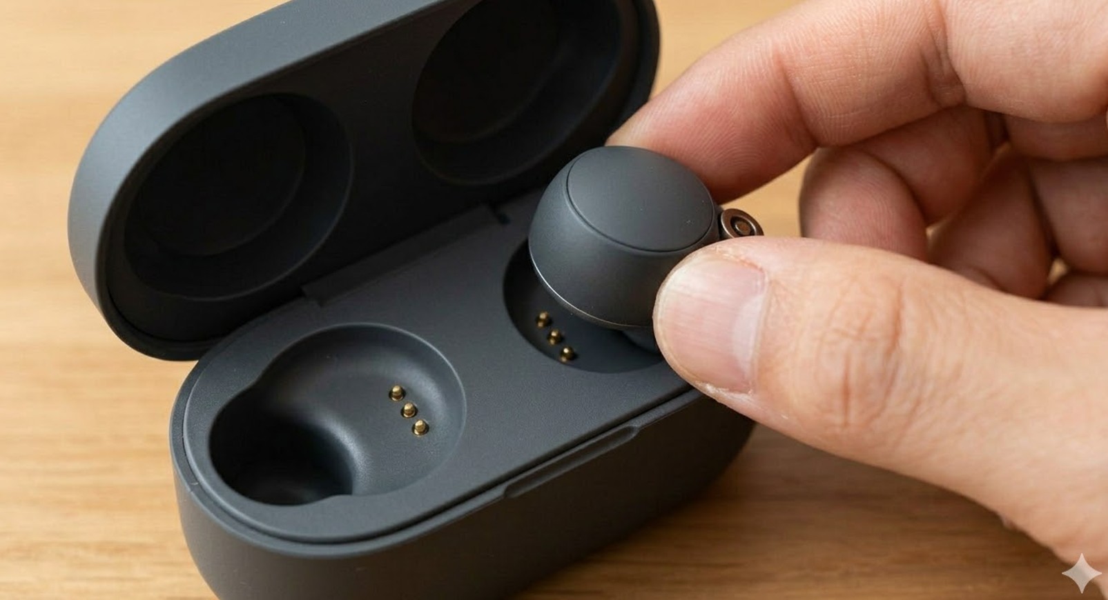 充電ケースで片耳が充電されない原因