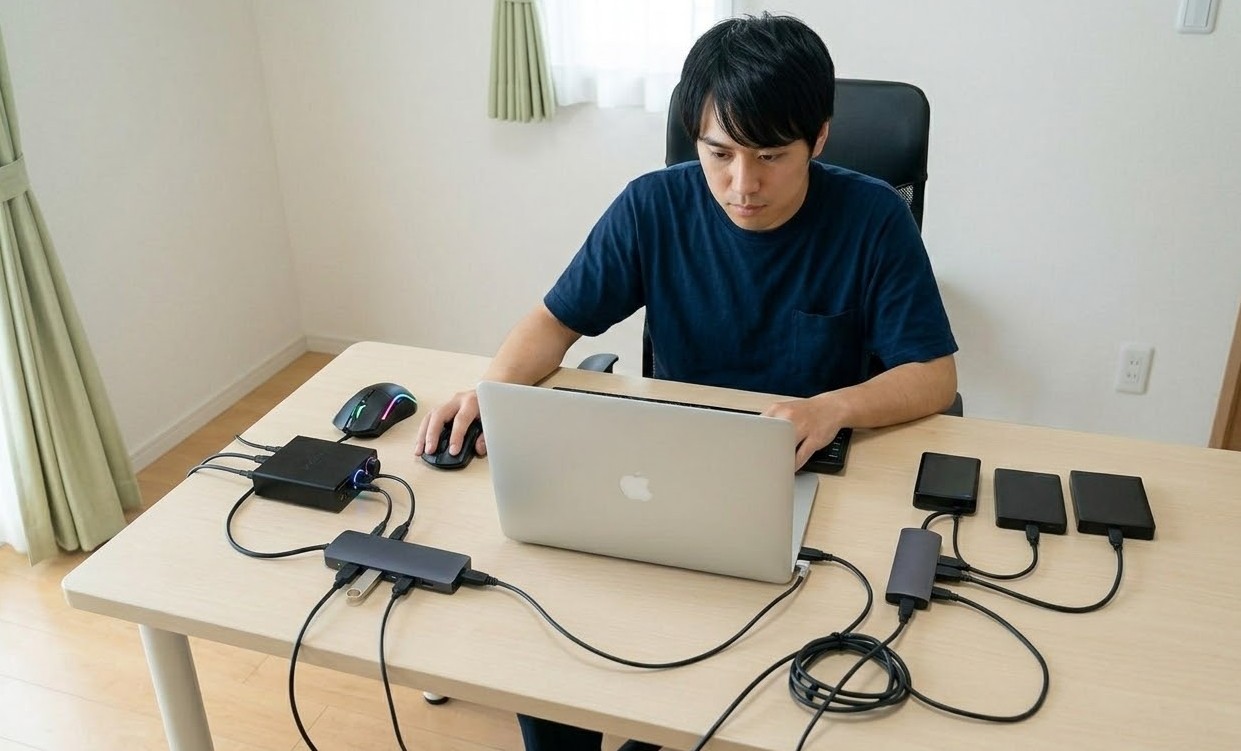 接続機器に合わせたUSBハブのセルフパワーとバスパワーの違い