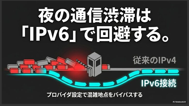 夜間の通信渋滞をIPv6で回避する方法