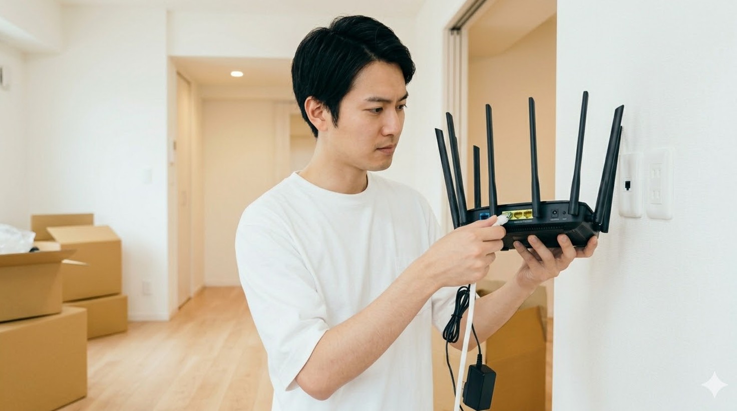 初心者も迷うルーターをどこに刺すかの接続手順