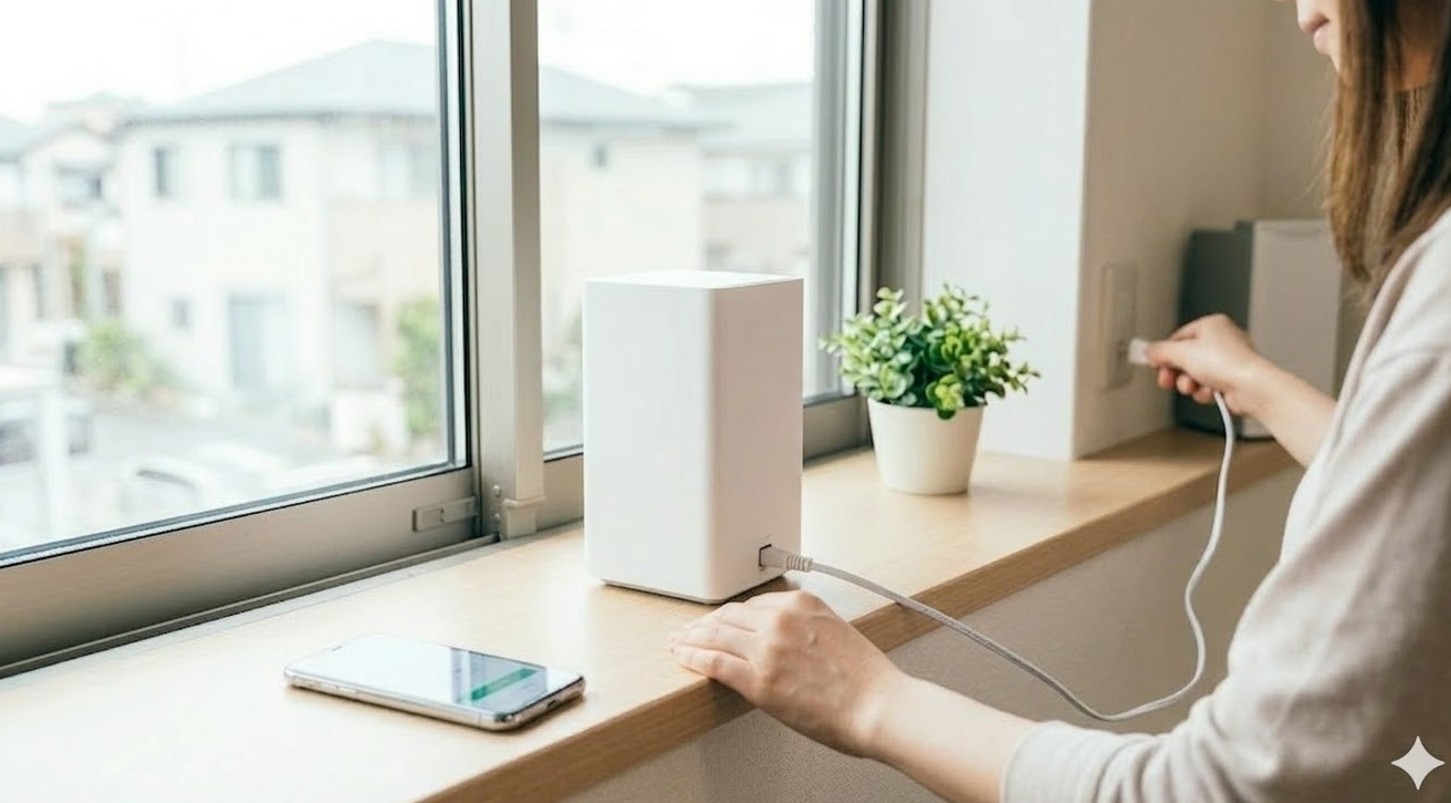 ホームルーターをコンセントに挿すだけで使う選択肢