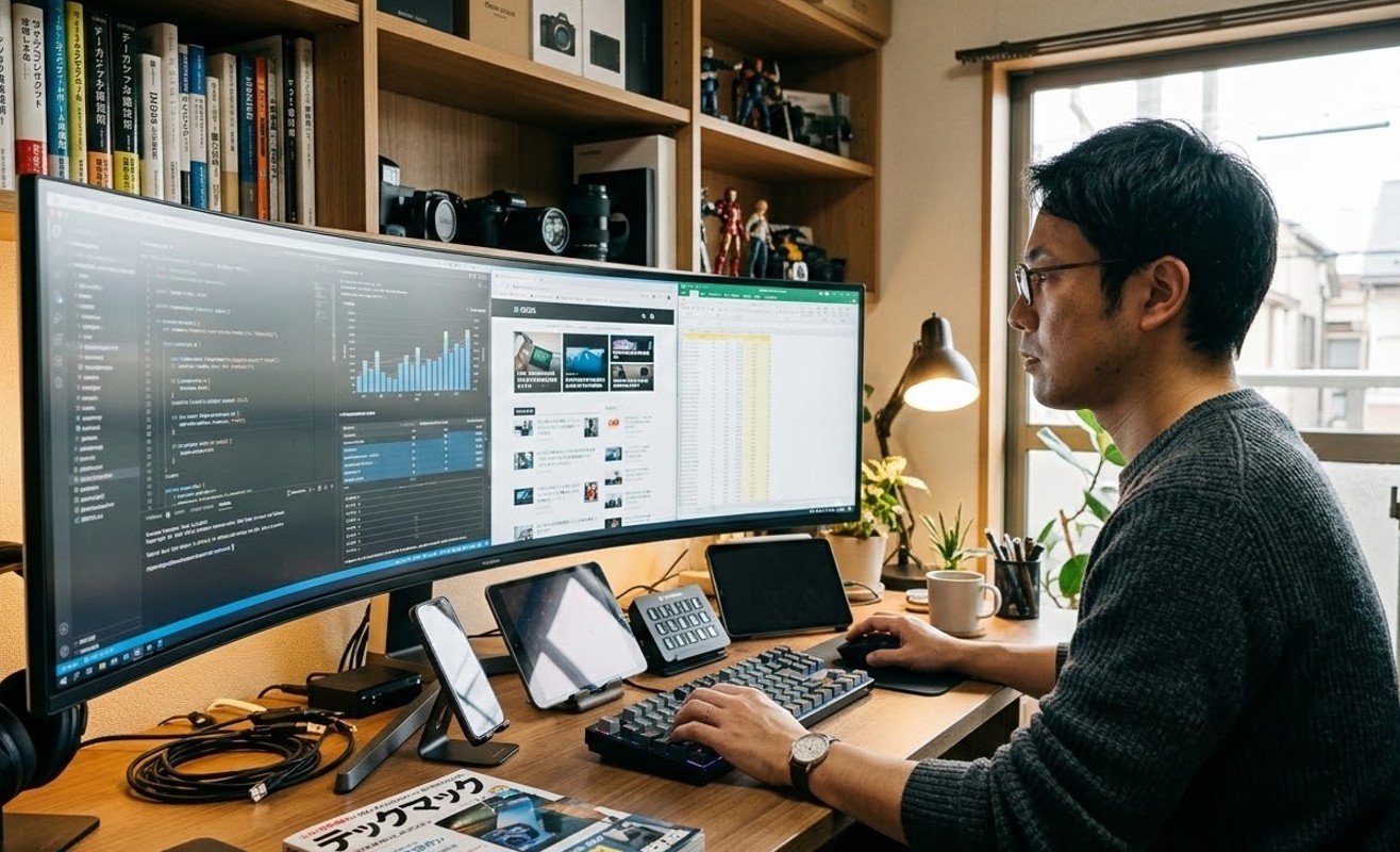 ウルトラワイドモニターを仕事で使うと後悔する？失敗しない選び方徹底解説