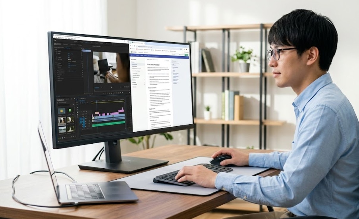 仕事や動画編集の効率を高めるマルチタスク性能