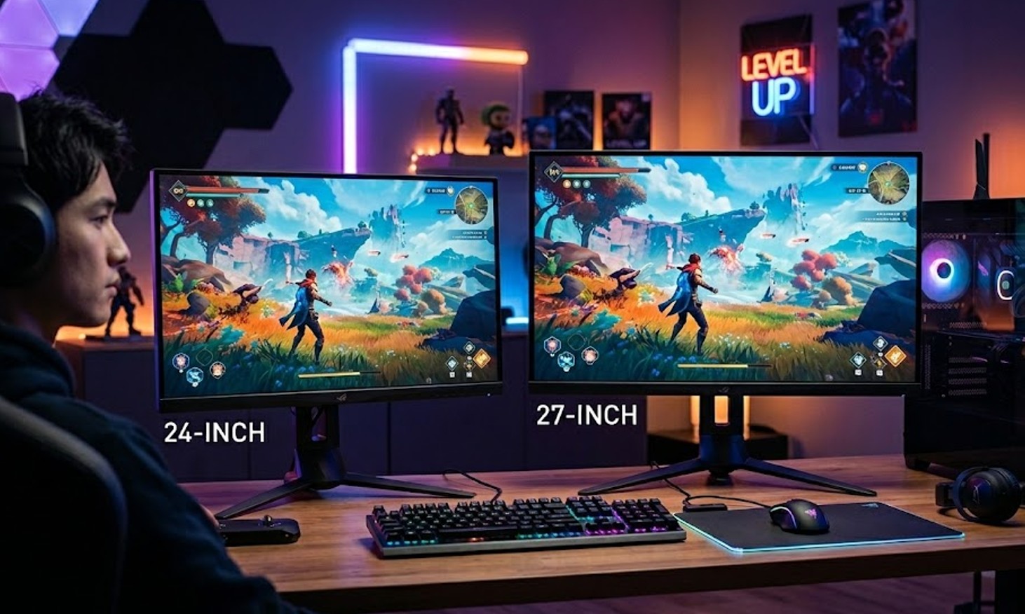 ゲーミングモニターは24か27か？どっちが良いか選び方のコツを解説