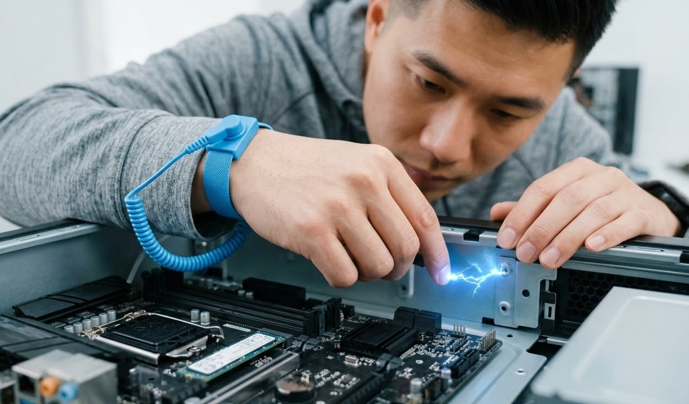 失敗を防ぐ放電対策と物理的な取り付け工程