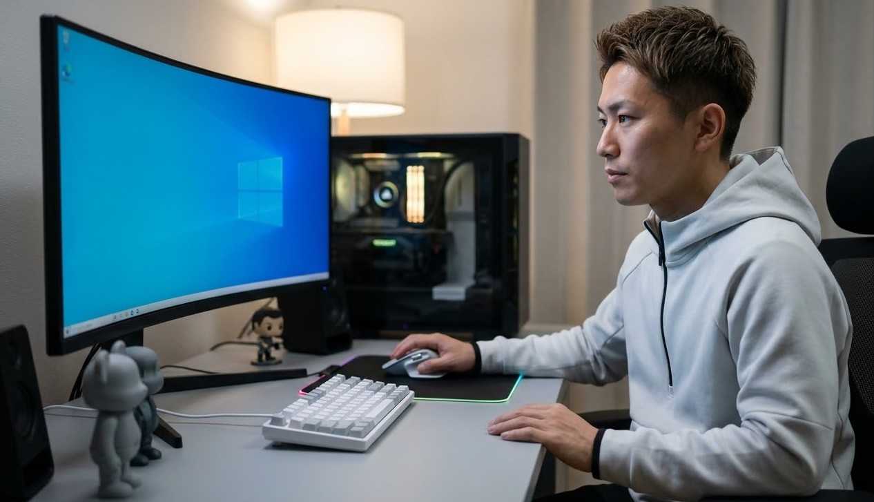 Windowsで新しいSSDを認識させる初期設定