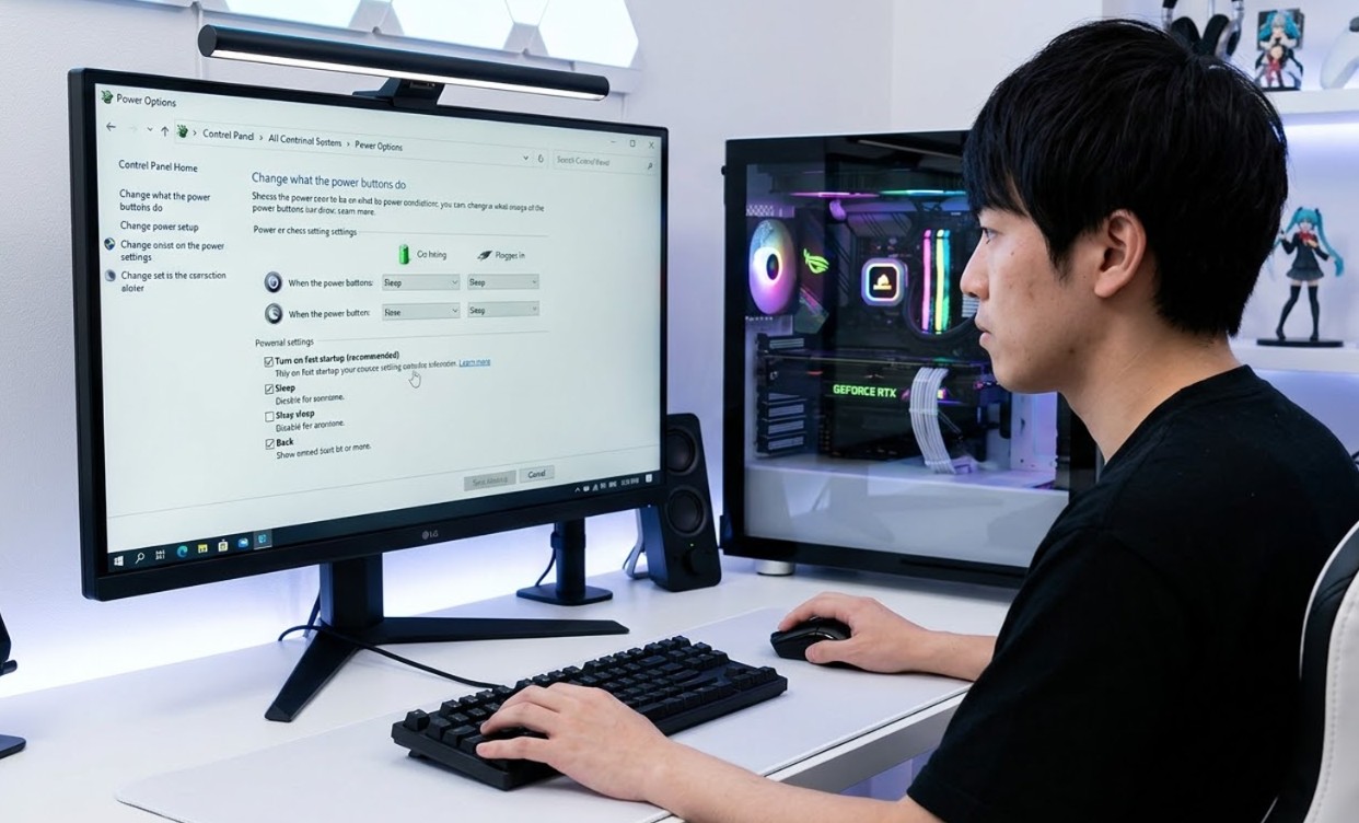 高速スタートアップを無効化して不具合を防ぐ