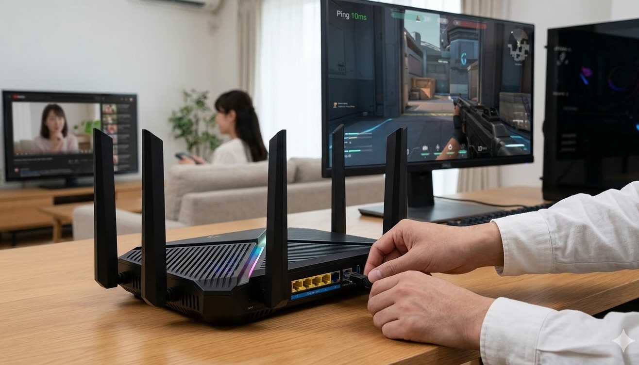 高機能なゲーミングルーターがもたらす低遅延
