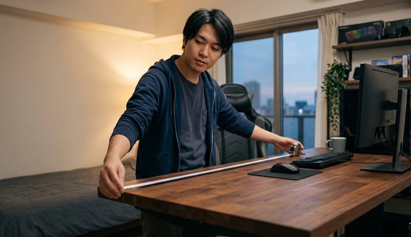 ゲーミングデスクの奥行きはどれくらい?理想のサイズと選び方を徹底解説