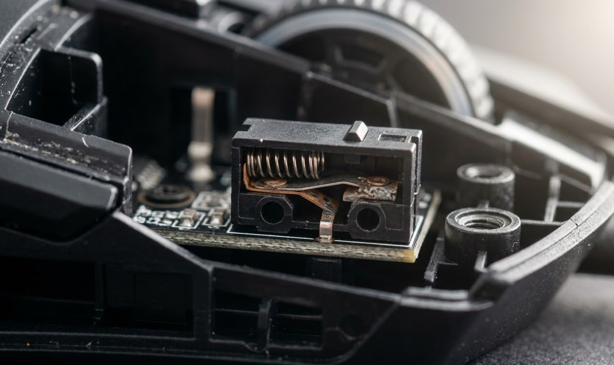 チャタリングの原因となる物理スイッチの限界