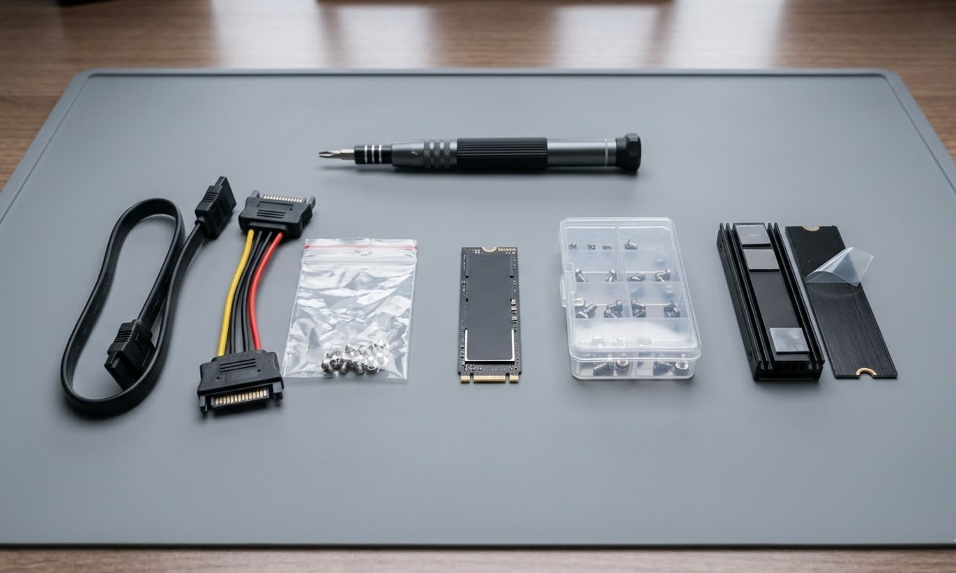 ケーブルとネジの必要品