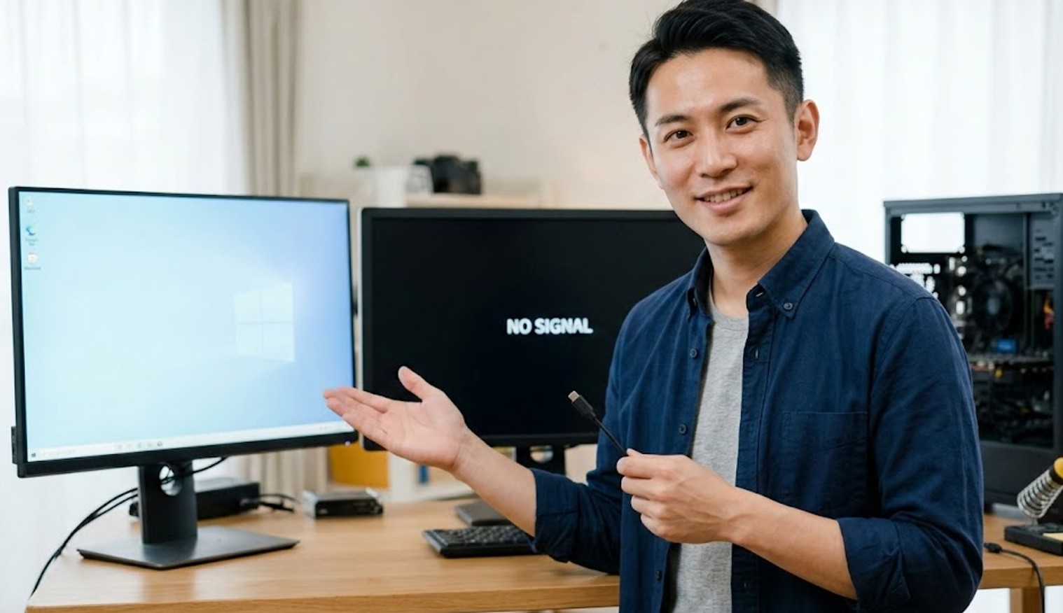 デスクトップPCのType-C映像出力入門！映らない原因と解決法