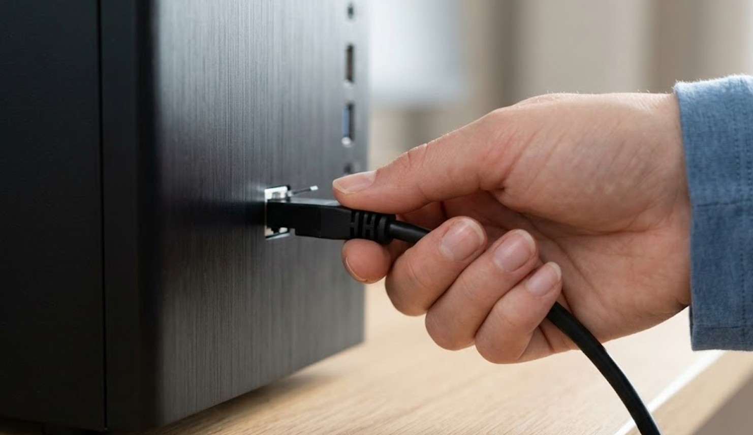 雷サージ後はLANも抜く