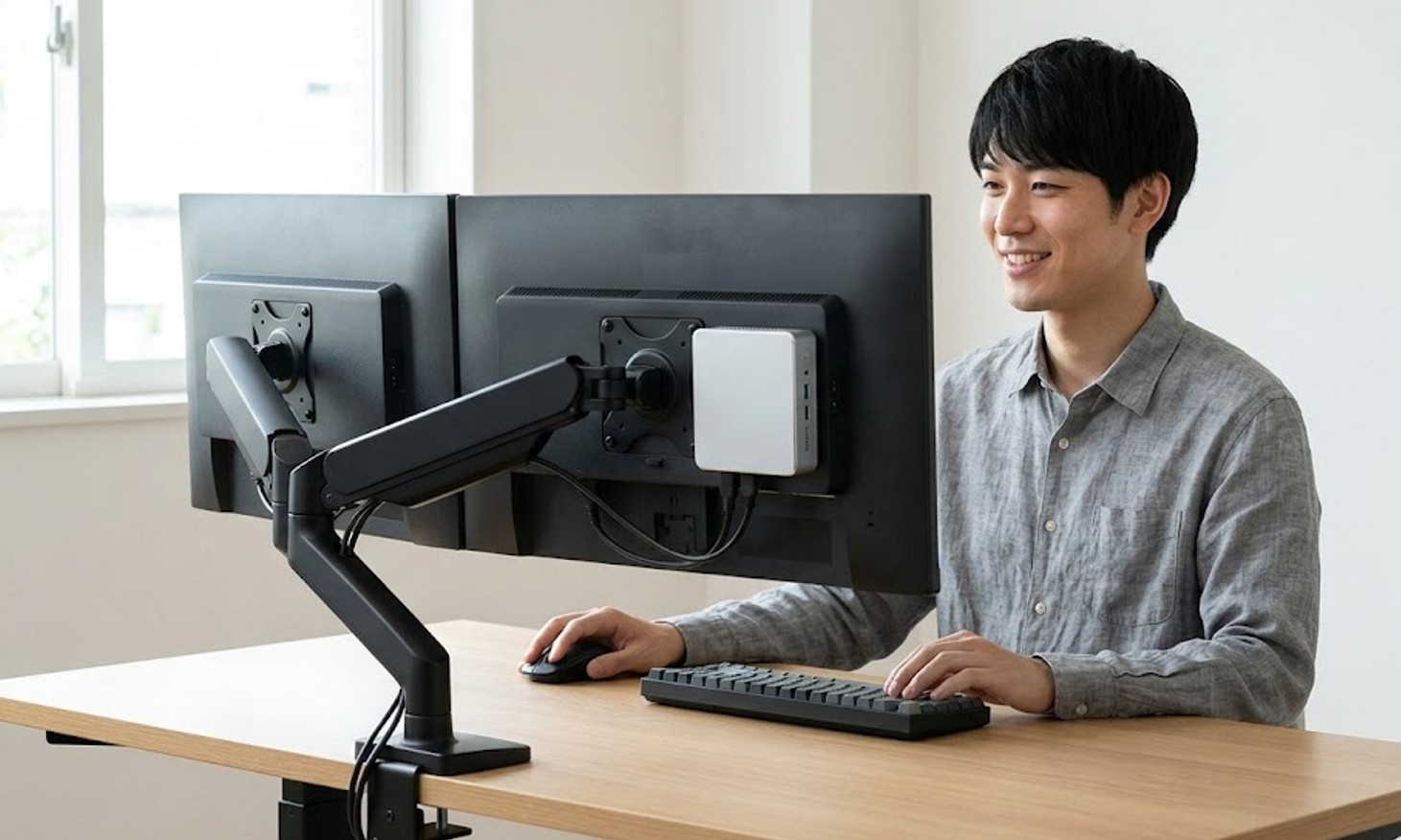 ミニPC VESAマウント取り付け方ガイド!ネジ選定やアーム併用を解説