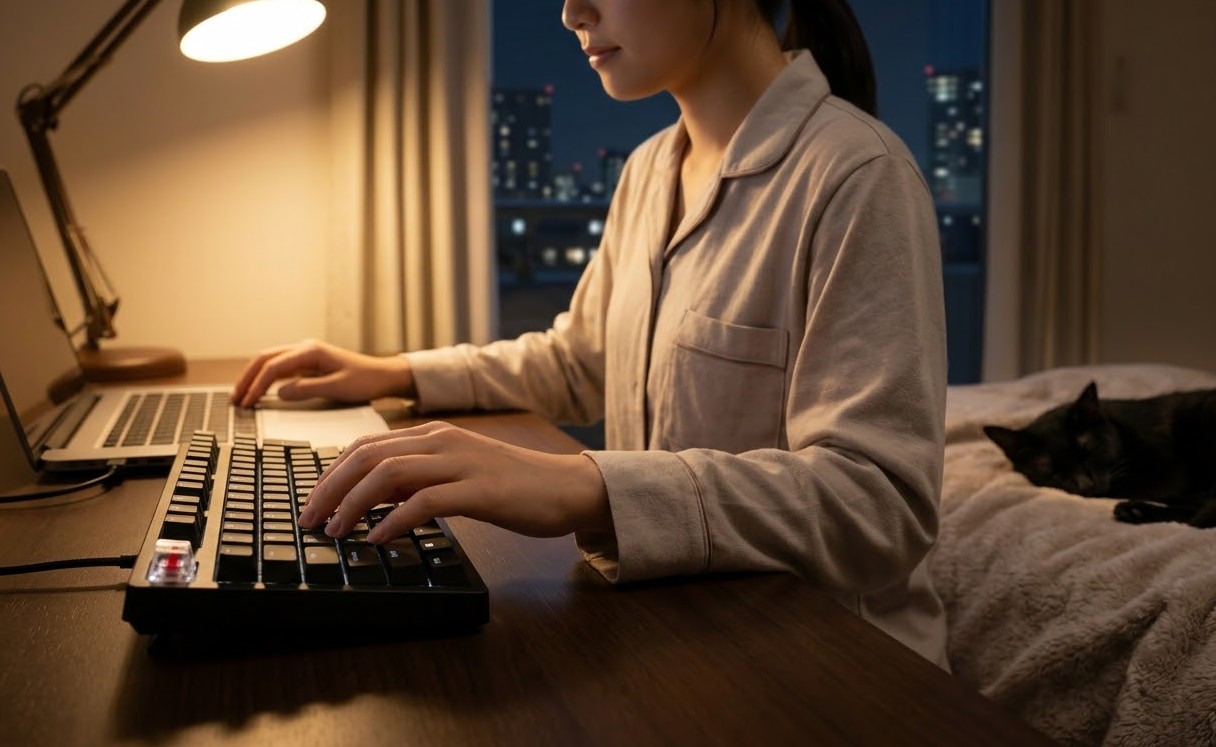 静音性を重視するなら静音赤軸やピンク軸が最適