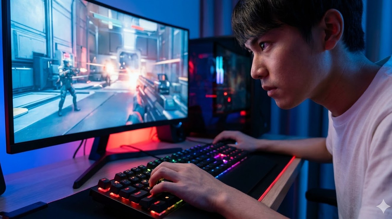 ゲーミングで勝利を掴む反応速度と同時押し性能