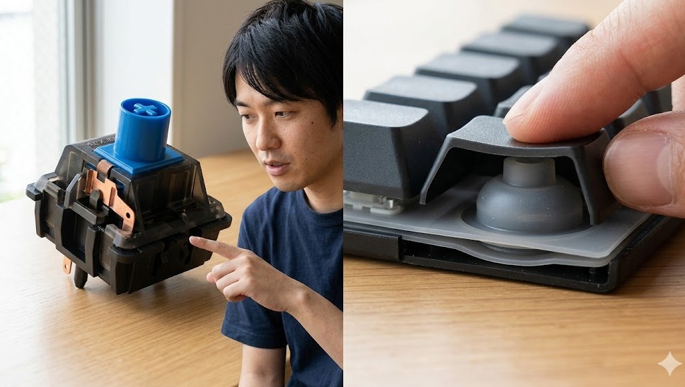 メカニカルとメンブレンの違い